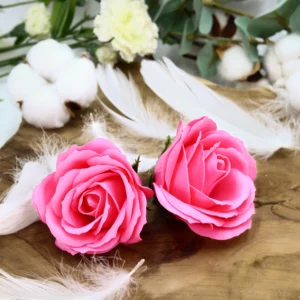 Fleur de savon - Rose moyenne rose