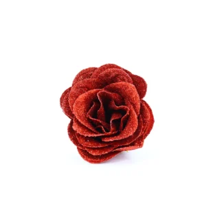 Fleur - Rose paillette rouge