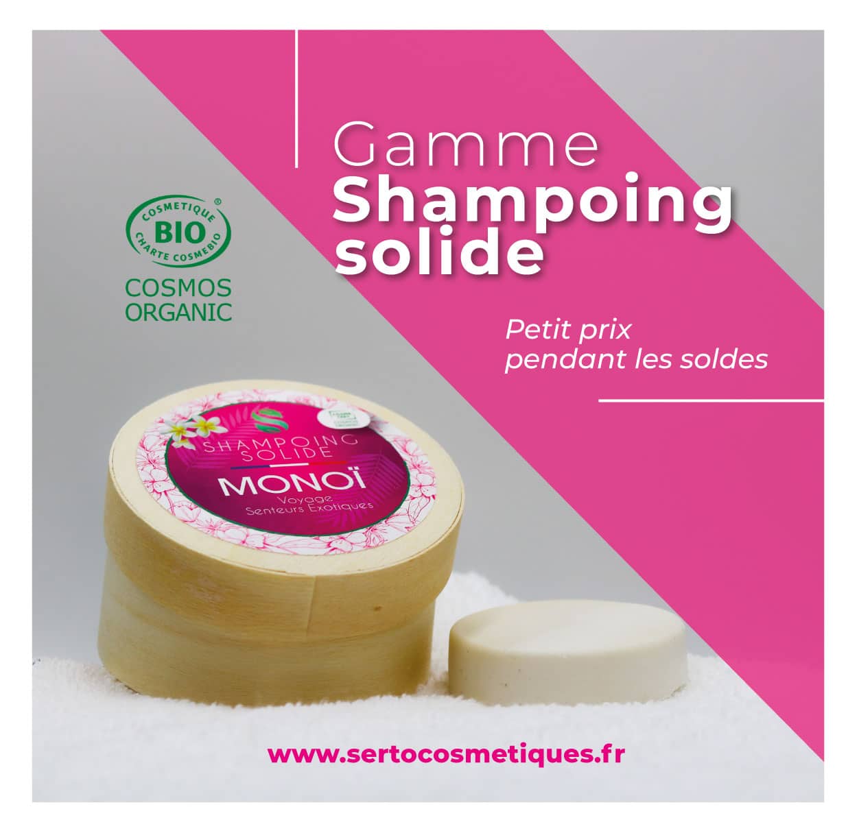 Shampoings Solides cosmos Serto Cosmétiques