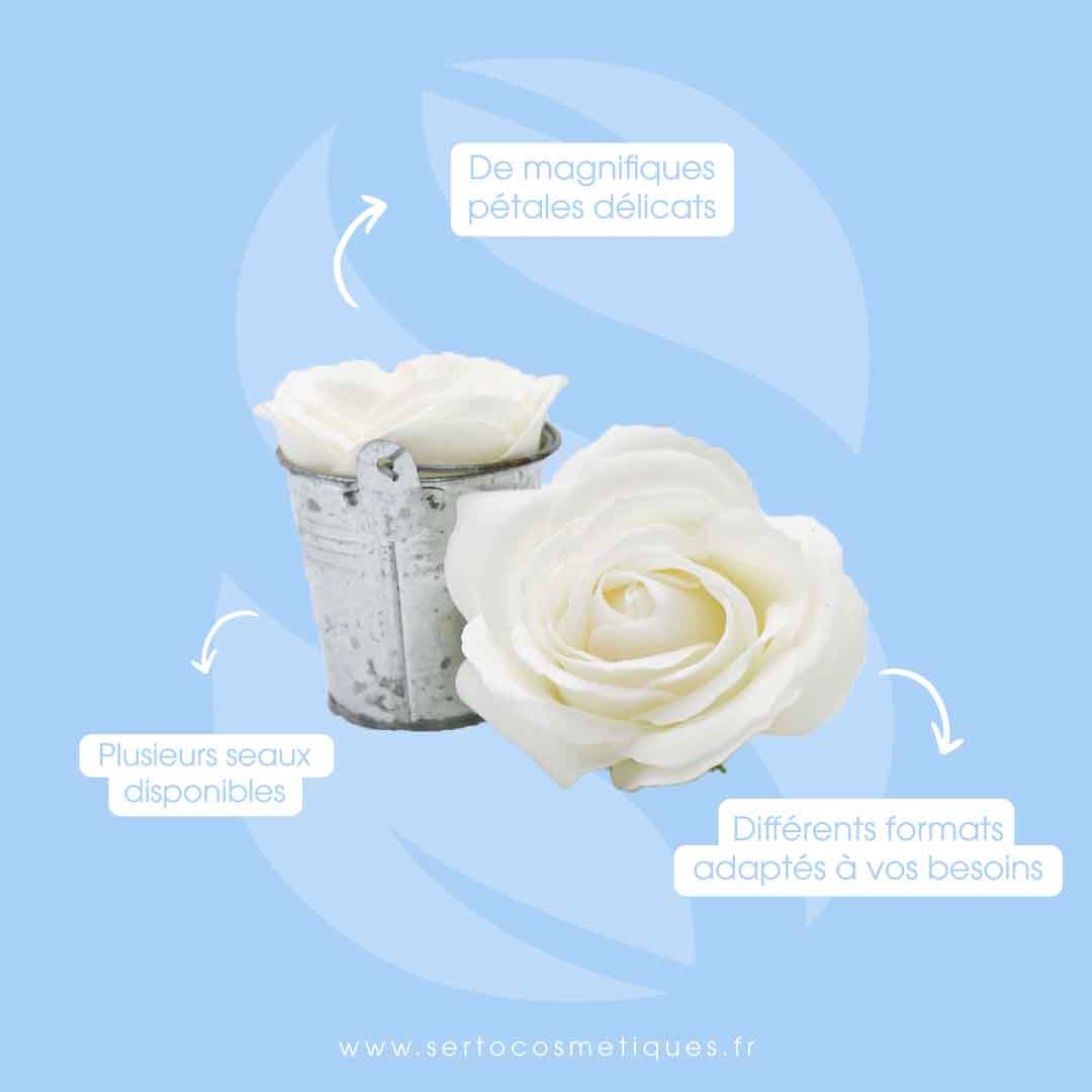 décoration de table de mariage fleur de savon
